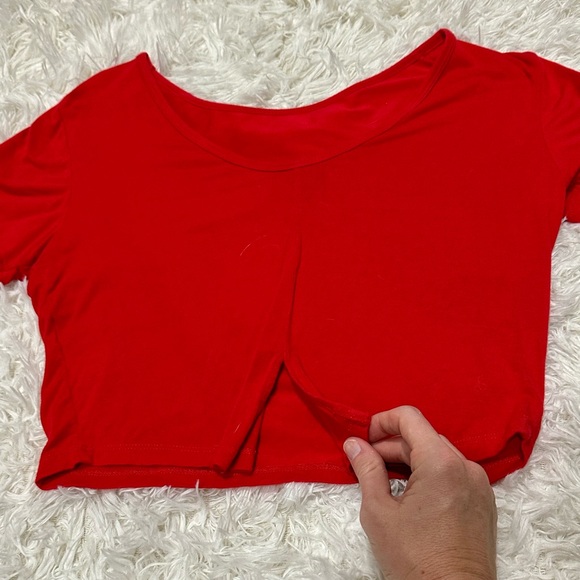 Women’s Alphalete Red Crop Top Size S - Picture 7 of 8